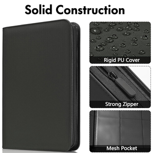 <span class=keywords><strong>Classeur</strong></span> Portable en Cuir PU pour <span class=keywords><strong>Cartes</strong></span> à Collectionner | Album Photo TCG de Baseball à 9 Poches avec Protège-<span class=keywords><strong>Cartes</strong></span> pour <span class=keywords><strong>Cartes</strong></span> de Sport et de Jeu - Product Image 3