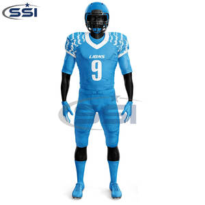 Uniforme de Fútbol Americano Personalizado al por Mayor, 100% Poliéster, Impresión por Serigrafía, Transpirable, para Hombres Adultos - Product Image 5