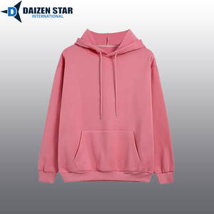 Sweat à capuche d'hiver pour homme en polyester/coton polaire tricoté, écologique, respirant, coupe régulière, décontracté, couleur unie - Product Image 2