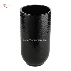High Quality Handmade Aluminium Hammered Metal Flower Vase Luxury Style Tabletop Decoration <b>Planter</b> Pot for Home Wedding Decor - Product Image 3
