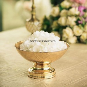 Luxury Round Hammered Aluminum Decorative Gold Plated Serving <b>Bowl</b> Customized Colour <b>Metal</b> Tabletop Round Chocolate Gift <b>Bowls</b> - Product Image 3