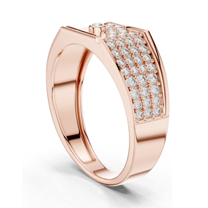 Bague pour femme en diamant de laboratoire 0,421 CT, taille brillant rond, clarté VVS-VS EF, or 18 carats, 14 carats, 10 carats et argent 925, rose, jaune - Product Image 6