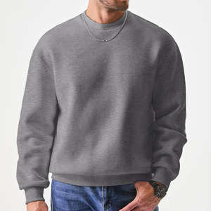 Best Design Men's <b>Sweatshirt</b> Polyester/Cotton <b>Fleece</b> Crew Neck Long Sleeve Breathable Solid Street Wear <b>Sweatshirts</b> - Product Image 2