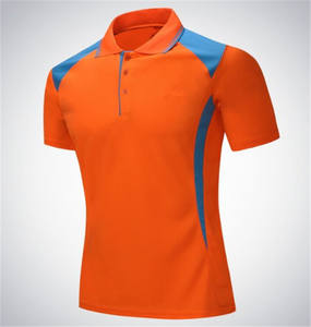 T-shirt polo uni à séchage rapide en polyester Chemise de golf d'été brodée personnalisée pour hommes Col à manches courtes Personnel de bureau promotionnel - Product Image 2