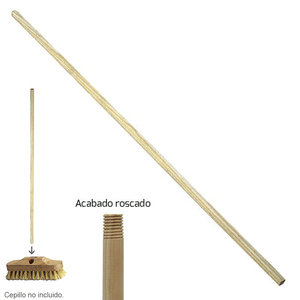 Wooden Handle, Threaded, 1150x22 mm. Root Brush - Product Image 1