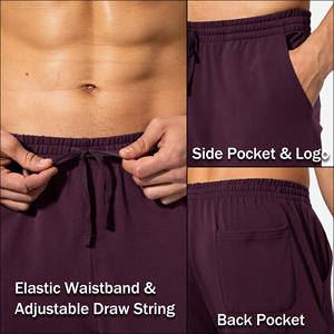 กางเกงผู้ชายกางเกงสเวตเตอร์ถักตรงลายทางทรงหลวมกางเกงวอร์มขาตรงกางเกงวิ่งทรงหลวมกางเกงด้านข้างลายทางผ้าคอตตอน100% - Product Image 6