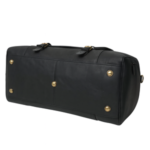 Sac de voyage en cuir pleine fleur noir Voyager Noir, sac de voyage haut de gamme de Divine International - Product Image 3