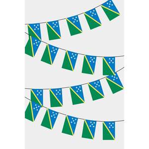 Salomon Islands Rectangular Party <b>Banners</b> Guirlande De Fanions - Product Image 1