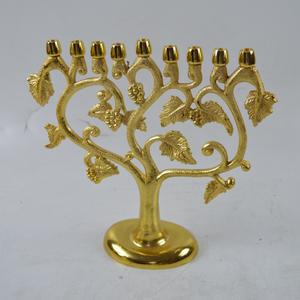 Atractivo candelabro Menorah HECHO DE Metal dorado candelabro para el hogar vajilla decoración candelabro para gran oferta - Product Image 6