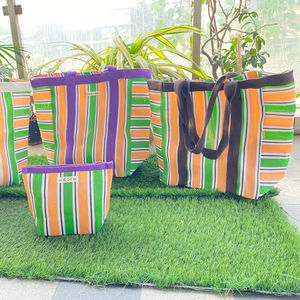 Grands sacs à fermeture éclair en nylon recyclé écologiques, sacs en plastique durables, approvisionnement en vrac en provenance d'Inde, sacs de plage en nylon recyclé - Product Image 2