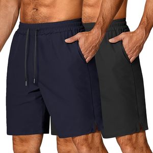 Men's Eco-Friendly Summer Athletic Gym <b>Shorts</b> Breathable Lightweight Half Sleeve Workout Wear Elastic Waist Pockets Quick Dry - Product Image 2