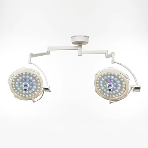 Lampe chirurgicale LED à double tête 160000 Lux avec 700/700 perles LED <span class=keywords><strong>Cree</strong></span>, lampe de bloc opératoire sans ombre avec modes RGB et laparoscope - Product Image 2