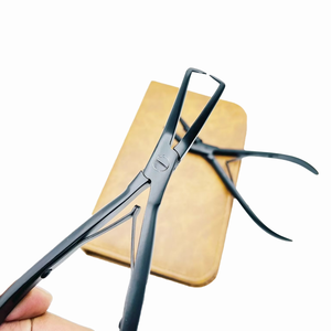 Pinzas para Extensiones de Cabello Negro Mate, Abridor y Cierrador de Micro-Enlaces Premium, Herramientas Impermeables de Calidad Superior - Product Image 3