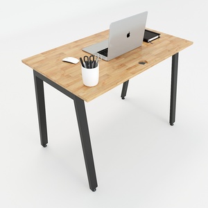 Aton Concept Modern Minimalist 100x60cm Computer <b>Table</b> Office Desk with Assembled Iron Legs HBAT001 for <b>Study</b> or Office Use - Product Image 2