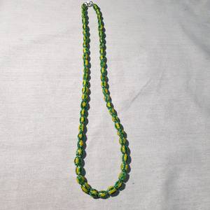 Vente en gros de perles de verre artisanales tchèques d'inspiration vénitienne multicouches Melon Chevron Design Crystal Lampwork - Product Image 3