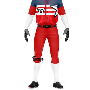 Uniforme de Béisbol al por Mayor OEM, Conjunto de Uniforme de Béisbol con Logotipo Personalizado, Pantalones y Camiseta Deportiva - Product Image 3