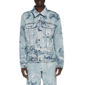 Conjunto de chaqueta vaquera de manga larga de algodón elástico de cintura alta personalizada para hombre, conjunto de chaqueta vaquera informal de talla grande transpirable de invierno - Product Image 5