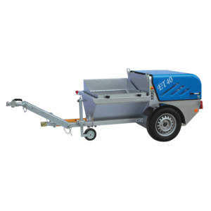 Machine de transfert de mortier électrique Mortel Meister MMET40S, haute efficacité, 7,5 kW, trémie de 220 L, portée verticale de 40 m pour chape liquide - Product Image 1