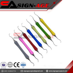 Dental Scaler Set 7 Piece Gracey Curette Kit Periodontal & <b>Tooth</b> Cleaning Scalers CE Approved by Sign-Age Surgical - Product Image 5