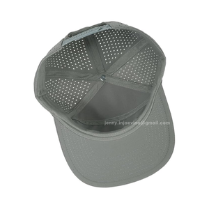 Snapback Performance Hat <b>Laser</b> Cut Perforated Hole Cap Polyester Spandex Water Resistant Golf Sport Hat Solid Color Blank Gorras - Product Image 4