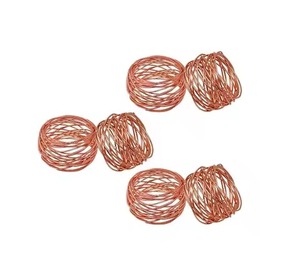 Rond de serviette de designer le plus populaire finition peinte en or pour la décoration intérieure des hôtels et des restaurants. - Product Image 2