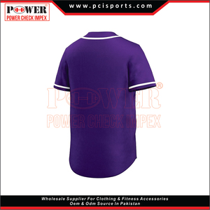 เสื้อเบสบอลพิมพ์ลายสำหรับผู้ชายเสื้อเบสบอลสีฟ้าพิมพ์ซับลิเมชัน - Product Image 3