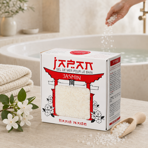 Sel de Bain au Lait Inspiré de Cléopâtre du Japon, au Sel Marin Naturel, Lait et Amidon de Maïs, Bain Spa Hydratant de Luxe pour - Product Image 1