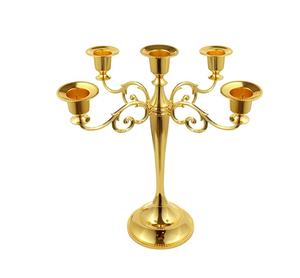 Soporte de vela de Metal de diseño elegante, mesa decorativa de alta calidad, hecho a mano, lujoso, tradicional, venta al por mayor - Product Image 4