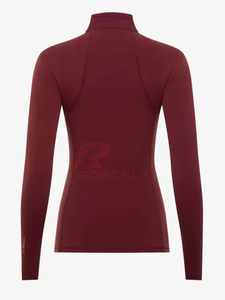 Couche de base pour femmes en gros tissu extensible à régulation thermique ultra doux séchage rapide respirant coupe ergonomique sous couche active - Product Image 2