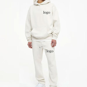 Logo personnalisé survêtements pour hommes ensemble de joggings lourds de haute qualité ensemble de survêtements baggy à la mode ensemble de joggings personnalisés - Product Image 1