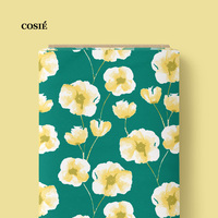 Tissu imprimé numérique en voile 100% coton, motifs nœuds et fleurs, faible MOQ, commande personnalisée, vente en gros FAK
