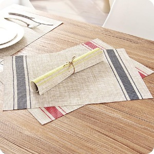 Brown Color Custom Logo Organic Cotton <b>table</b> Mat Ready to ship GOTS certificate Easy Clean Wedding Party <b>Dining</b> <b>Table</b> <b>Placemats</b> - Product Image 5