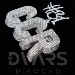 ที่กำหนดเองสวยงามจี้ CRR ตั้งค่า PRONG การตั้งค่าห้องปฏิบัติการปลูกเพชรชุบทองสเตอร์ลิงเงินคลาสสิกเครื่องประดับตัดยอดเยี่ยม - Product Image 4