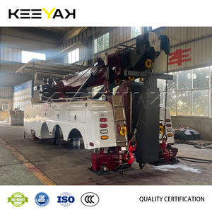 Fabrikgefertigter 25-Tonnen-50-Tonnen-Rotator-Abschleppwagen in Weiß-Rot mit OEM-Unterstützung, kundenspezifischer Radheber zum Verkauf - Product Image 5