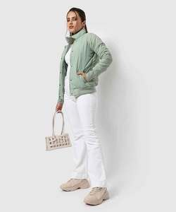 Veste matelassée courte personnalisée pour femmes, veste coupe-vent pour femmes, manteaux matelassés pour femmes - Product Image 5