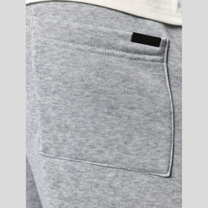 A granel Unisex Fleece Cropped Fit Color Block Crew Neck Sudadera & Relaxed Drop-Crotch Pantalones de chándal Set chándal de gran tamaño - Product Image 6