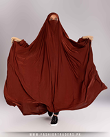 Abaya Modeste Intégrale avec Hijab Intégré en Jersey Grande Taille – Robe de Prière Musulmane Traditionnelle