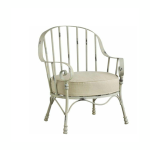 Chaise de salle à manger en fer léger minimaliste portable en métal d'aspect naturel étanche pour parc scolaire de cuisine intérieur/extérieur - Product Image 2