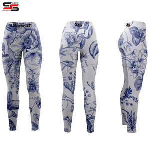 กางเกงโยคะแบบซับลิเมชันกางเกงเลกกิ้งเอวสูงดีไซน์ใหม่ออกแบบได้ตามต้องการ - Product Image 4