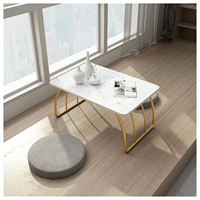 Ensembles de meubles de salon de table basse personnalisés Centre en marbre Table de luxe moderne Basses Tables de salon en marbre disponibles ici