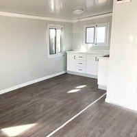 YESON Maison Conteneur Pliable de Luxe 40 pieds à Toit Incliné et Verre Panoramique, Villa Moderne, Prix de Gros Usine