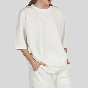 Camisetas de Verano Holgadas y Transpirables de Último Diseño 2025 para Mujer, 100% Algodón, Estilo Urbano - Product Image 3