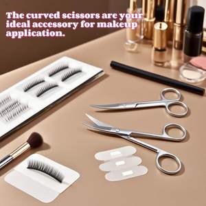 Premium 5.12 Inch <b>Curved</b> Small <b>Scissor</b> for Manicure Pedicure Sharp Blade Tip for Nail Cuticle Eyebrow Nose Hair Trim Women Men - Product Image 5