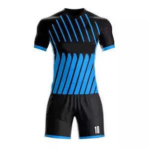 Uniformes de fútbol de secado rápido de alta calidad para hombres y mujeres, logotipo personalizado, nombre del equipo impreso, conjunto de servicio OEM, estilo, precios al por mayor - Product Image 3
