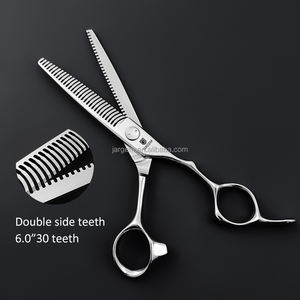 日本VG10ヘアはさみダブルサイド歯薄いプロ用薄板バーバーはさみヘアカット用 - Product Image 3