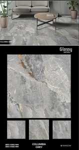 กระเบื้องพอร์ซเลนที่ทันสมัย60x60 80 60x120เคลือบเงาหินธรรมชาติมันวาวสำหรับห้องนั่งเล่นและพื้นห้องน้ำ - Product Image 2