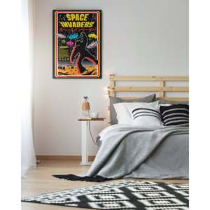 Modern Asian Style Space Invaders <b>Poster</b> Made of Paper for Wall Decor - Product Image 3