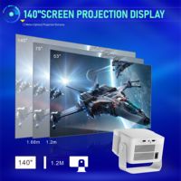 Projecteur domestique portable HY350 Max hy350 max à courte focale pour projecteur LED 5.0 500 lumens Android 11 avec haut-parleurs intégrés