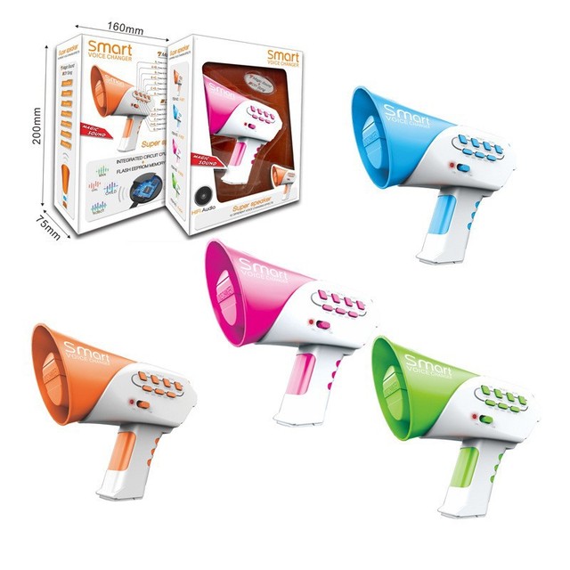 Voice Modifiers Speaker Toy Smart Multi Voice Changer Amplifier Toy Megaphone Role Party Prank Gifts for Kids