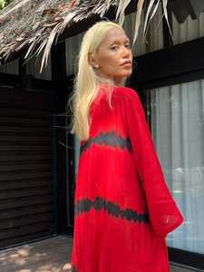 Vestido Kimono Largo de Satén 100% Algodón con Cuello en V para Niñas y Mujeres, Mangas Largas, Antiarrugas, Ecológico y Transpirable - Product Image 3